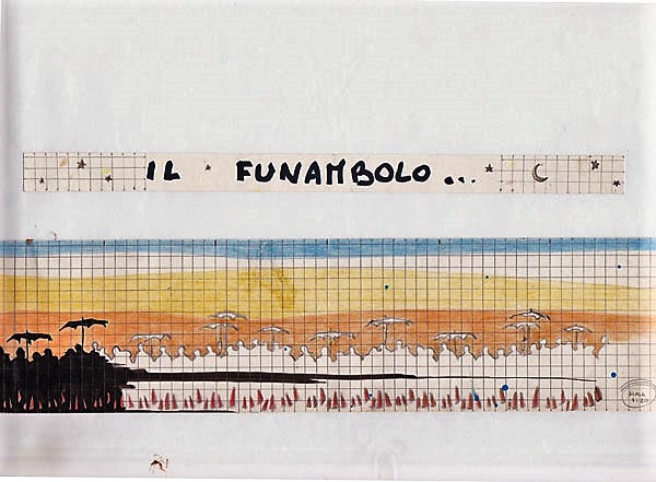 Il Funambolo ( bozzetto ) Luglio 1990